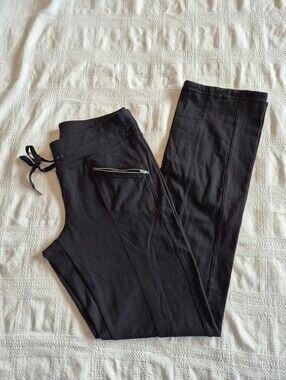 Athleta Metro Slouch Pants women's Small black no fade VGUC